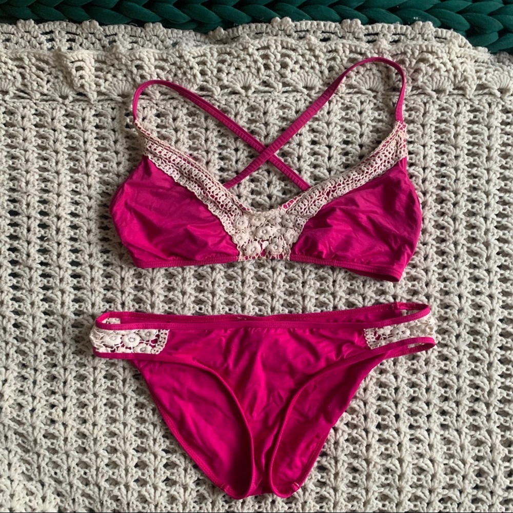 👙Pink Lucky Brand Bikini